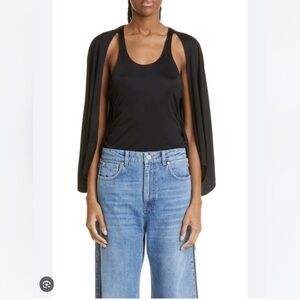 Stella McCartney Black Cape with Sleeves NEW